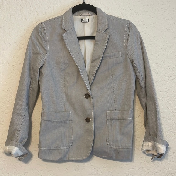 J. Crew Jackets & Blazers - J Crew Pinstripe Blazer size 0